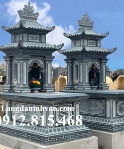 Mẫu mộ, chụp mộ hai mái hỏa táng, để đựng thờ tro cốt đẹp bán tại Bà Rịa Vũng Tàu
