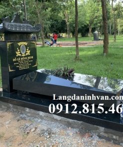 Mẫu mộ, chụp mộ, nhà mồ đá hoa cương 1 mái hiện đại đẹp bán tại Thành Phố Hồ Chí Minh, Sài Gòn