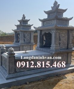 Mẫu mộ đá ba mái đẹp bán tại Hà Nội 30MBM – Xây mộ đá đẹp tại Hà Nội