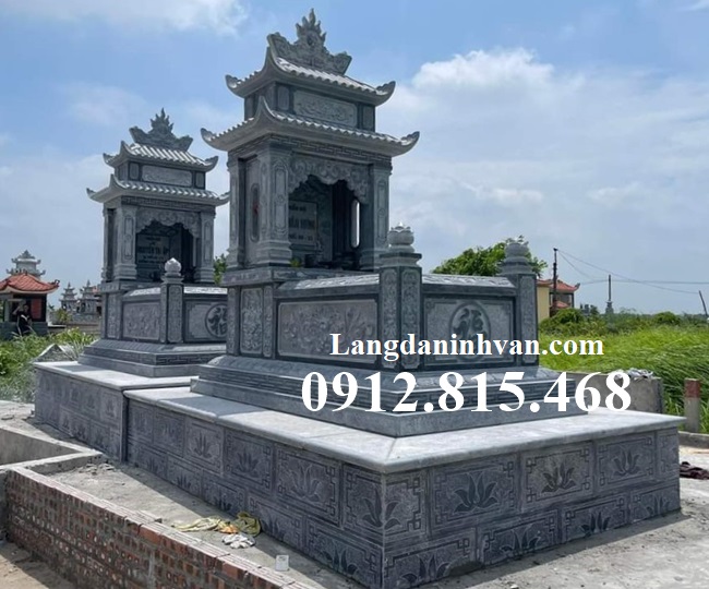 Mẫu mộ đá, chụp mộ đá hung táng, địa táng, không bốc, chôn 1 lần, an táng 1 lần, nhất táng xây 2 mái đẹp bán tại Bình Thuận