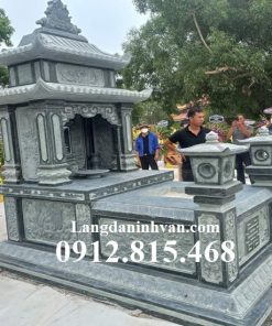 Mẫu mộ đá hai mái đẹp bán tại Đồng Nai 60MHM – Mộ đá tại Đồng Nai