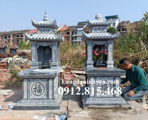 Mẫu mộ hai mái, hai đao cải táng, sang cát, hỏa táng, để tro cốt đẹp bán tại Hà Giang