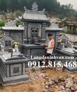 Mẫu mộ, lăng mộ hậu bành 1 mái đao đơn giản đẹp bán tại Hà Tĩnh
