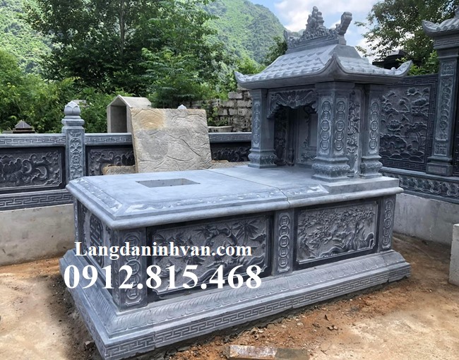 Mẫu mộ tươi, hung táng, địa táng, nhất táng, an táng 1 lần, không bốc, để hài cốt thiết kế xây 1 mái đao đẹp bán tại Nghệ An
