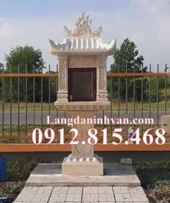 Mẫu bàn thờ thiên, cây hương thờ ngoài trời đá vàng đẹp kích thước 81x81(cm) bán tại Thành Phố Hồ Chí Minh, Sài Gòn