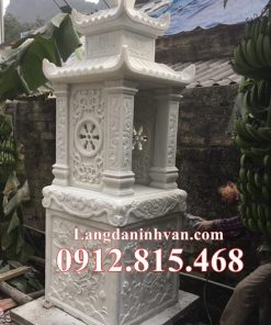 Mẫu cây hương, bàn thờ thiên đá trắng đẹp thờ thần linh ngoài trời bán tại Thành Phố Hồ Chí Minh, Sài Gòn