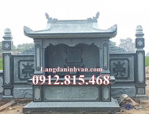 Mẫu lăng mộ để thờ tro cốt gia đình đá xanh rêu đẹp bán tại Thành Phố Hồ Chí Minh, Sài Gòn