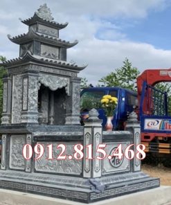 Mẫu mộ ba mái đạo đá xanh rêu đẹp nhất bán tại Nam Định