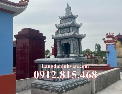 Mẫu mộ đá ba mái đẹp bán tại Quảng Ninh 14MBM – Mộ đá đẹp Quảng Ninh