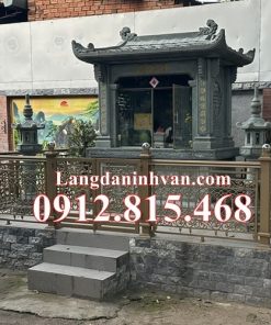 Mẫu nhà để, đựng, thờ hũ tro cốt gia đình đá xanh rêu đẹp bán tại Thành Phố Hồ Chí Minh, Sài Gòn