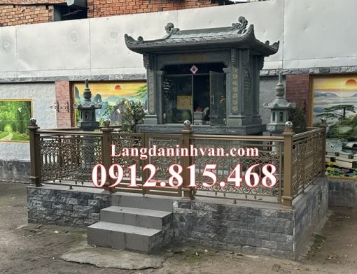 Mẫu nhà để, đựng, thờ hũ tro cốt gia đình đá xanh rêu đẹp bán tại Thành Phố Hồ Chí Minh, Sài Gòn
