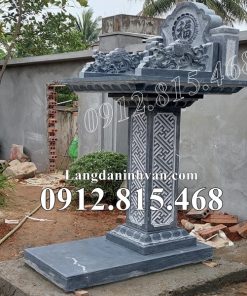 Mẫu bàn thờ bán thiên địa đá khối đẹp bán tại Vĩnh Long