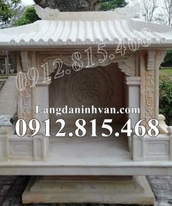 Mẫu bàn thờ thiên thờ thần linh thổ địa, quan thần linh đá vàng đẹp bán tại Tiền Giang