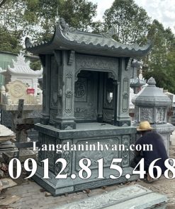 Mẫu miếu thần linh thờ âm hồn, oan hồn, vong linh đá xanh rêu đẹp bán tại Long An