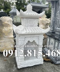 Báo giá bán, xây dựng, lắp đặt miếu thờ thần linh, miếu thờ thổ địa, miếu thờ quan thần linh đá khối tự nhiên ở Bạc Liêu