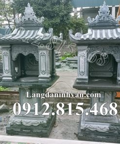 Báo giá bán, xây dựng, lắp đặt miếu thờ thần linh sơn thần, thổ địa, ông địa, quan thần linh bằng đá ở An Giang