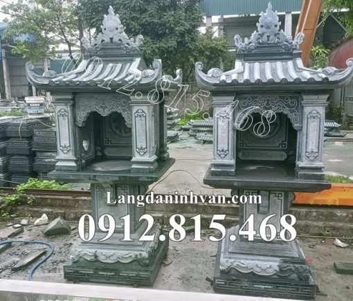 Báo giá bán, xây dựng, lắp đặt miếu thờ thần linh sơn thần, thổ địa, ông địa, quan thần linh bằng đá ở An Giang