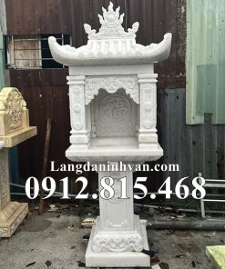 Mẫu bàn thờ thiên thờ thần linh thổ địa, quan thần linh đá trắng đẹp bán tại Bà Rịa Vũng Tàu