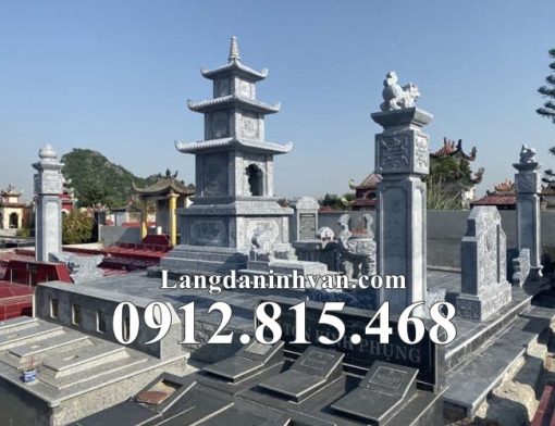 Mẫu lăng mộ tháp sư xây để tro cốt, hài cốt chuẩn phong thủy bán tại An Giang