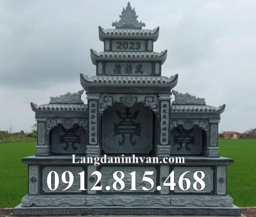 Mẫu ban thờ thần linh nghĩa trang đẹp bán tại Thái Bình - Lăng mộ đá gia đình tại Thái Bình