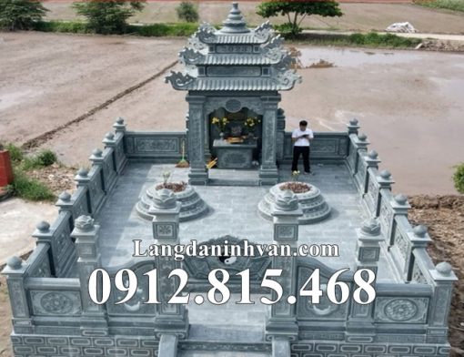 Mẫu lâu thờ, lầu thờ khu lăng mộ, nghĩa trang gia đình, gia tộc đẹp bán tại Bắc Giang - Khu lăng mộ đẹp tại Bắc Giang