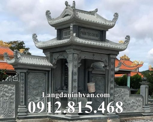 Mẫu lâu thờ, lầu thờ khu lăng mộ, nghĩa trang gia đình, gia tộc dòng họ đẹp bán tại Quảng Ninh - Nhà bia tại Quảng Ninh