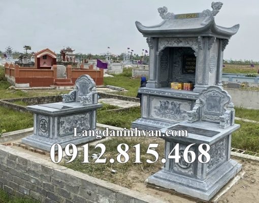 Mẫu lăng mộ đá đôi đẹp bán tại Quảng Ninh - Lăng mộ đá tại Quảng Ninh