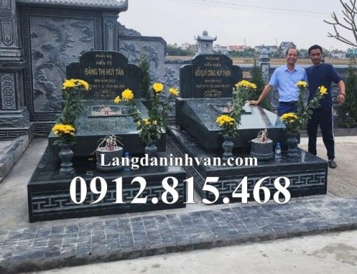 Mẫu mộ đá đôi đơn giản đẹp bán tại Hải Dương – Mộ đá đẹp Hải Dương