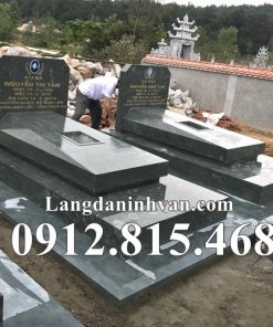 Mẫu mộ đá đôi đơn giản đẹp bán tại Thái Nguyên – Mộ đá đẹp Thái Nguyên