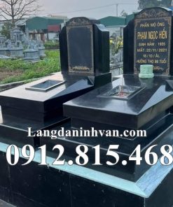 Mẫu mộ đôi đá hoa cương, granite đẹp bán tại Bắc Giang - Mộ đá hoa cương tại Bắc Giang