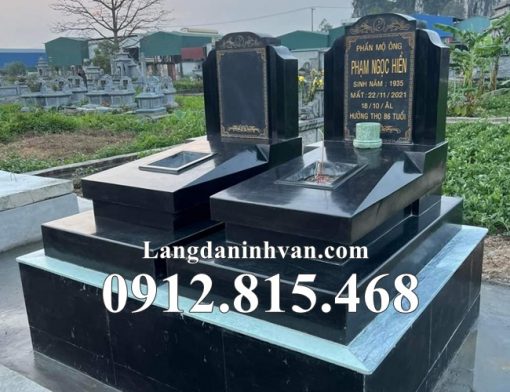 Mẫu mộ đôi đá hoa cương, granite đẹp bán tại Bắc Giang - Mộ đá hoa cương tại Bắc Giang