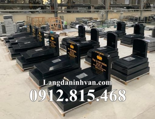 Mẫu mộ đôi đá hoa cương hiện đại đẹp bán tại Hà Nam - Mộ đá hoa cương, granite tại Hà Nam