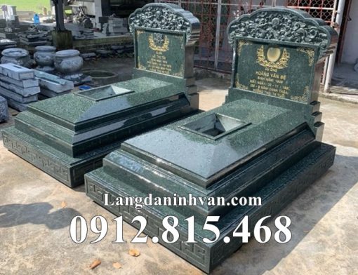 Mẫu mộ đôi đẹp đá hoa cương, granite bán tại Bắc Ninh - Mộ đá hoa cương tại Bắc Ninh