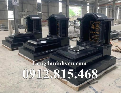 Mẫu mộ đôi đẹp đá hoa cương, granite bán tại Hà Nam - Chụp mộ đá hoa cương tại Hà Nam