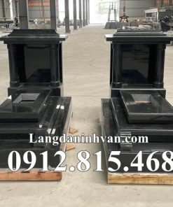 Mẫu mộ đôi đẹp đá hoa cương, granite bán tại Phú Thọ - Mộ đá hoa cương tại Phú Thọ