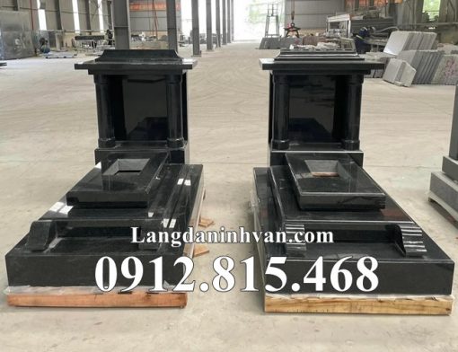 Mẫu mộ đôi đẹp đá hoa cương, granite bán tại Phú Thọ - Mộ đá hoa cương tại Phú Thọ