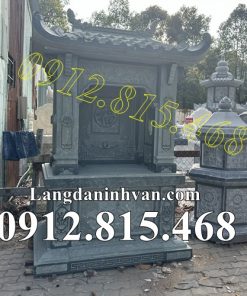 Mẫu am thờ để tro cốt đá khối xanh rêu đẹp bán tại Tiền Giang - Nhà để tro cốt đá xanh rêu