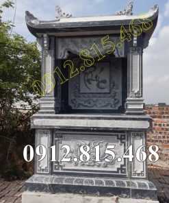 Mẫu miếu thờ đá đẹp thờ thần linh nghĩa trang gia đình bán tại Quảng Ninh - Cây hương nghĩa trang tại Quảng Ninh