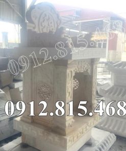 Mẫu miếu thờ đá vàng 2 tầng đẹp bán tại Hồ Chí Minh, Sài Gòn - Bàn thờ bán thiên tại Hồ Chí Minh