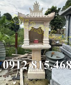 Mẫu miếu thờ đá vàng đẹp bán tại Quảng Ninh - Am thờ thần linh ngoài trời tại Quảng Ninh