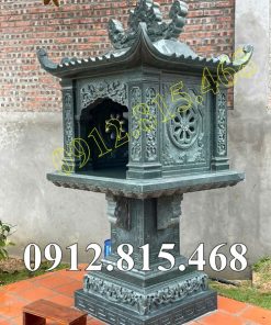 Mẫu miếu thờ đá xanh rêu đẹp bán tại Hà Nội - Am miếu thờ ngoài trời tại Hà Nội