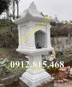 Mẫu am thờ đá trắng đẹp bán sẵn tại Vĩnh Long, Trà Vinh, Bến Tre - Bàn thờ thiên ngoài trời tại Vĩnh Long