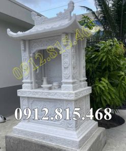 Mẫu am thờ đá trắng đẹp bán tại Bình Thuận - Am thờ ngoài trời, thờ tro cốt tại Bình Thuận