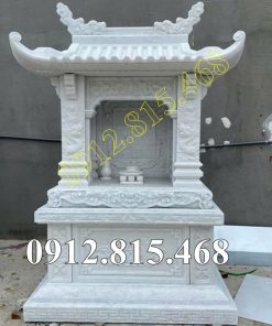 Mẫu am thờ đá trắng đẹp bán tại Cà Mau, Bạc Liêu - Am thờ để tro cốt, thờ thần linh tại Cà Mau