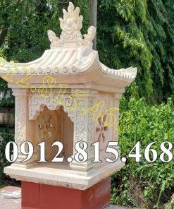 Mẫu am thờ đá vàng đẹp bán tại Cà Mau, Bạc Liêu - Am thờ ngoài trời, thờ tro cốt tại Cà Mau