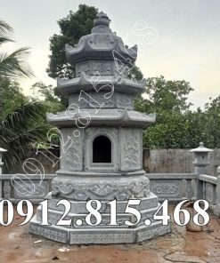 Mẫu bảo tháp bát giác thờ cốt đẹp bán tại Đà Nẵng, Quảng Nam - Mộ bảo tháp đá tại Đà Nẵng