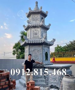 Mẫu tháp đá đẹp để tro cốt, hài cốt sư trong chùa bán tại Đắk Lắk, Phú Yên - Tháp thờ cốt tại Đắk Lắk