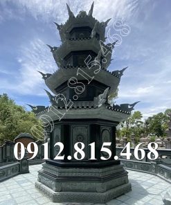 Mẫu tháp đá đẹp để tro cốt, hài cốt xây hình bát giác chuẩn phong thủy bán tại Đà Nẵng, Quảng Nam - Bảo tháp đá đẹp tại Đà Nẵng