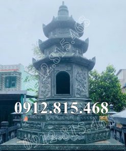 Mẫu tháp đá đẹp xây hình bát giác bán tại Huế - Tháp mộ để tro cốt, hài cốt tại Thừa Thiên Huế