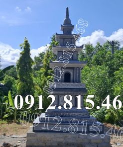 Mẫu tháp đá phật giáo đẹp bán tại Huế - Mộ tháp phật giáo để tro cốt, hài cốt tại Thừa Thiên Huế